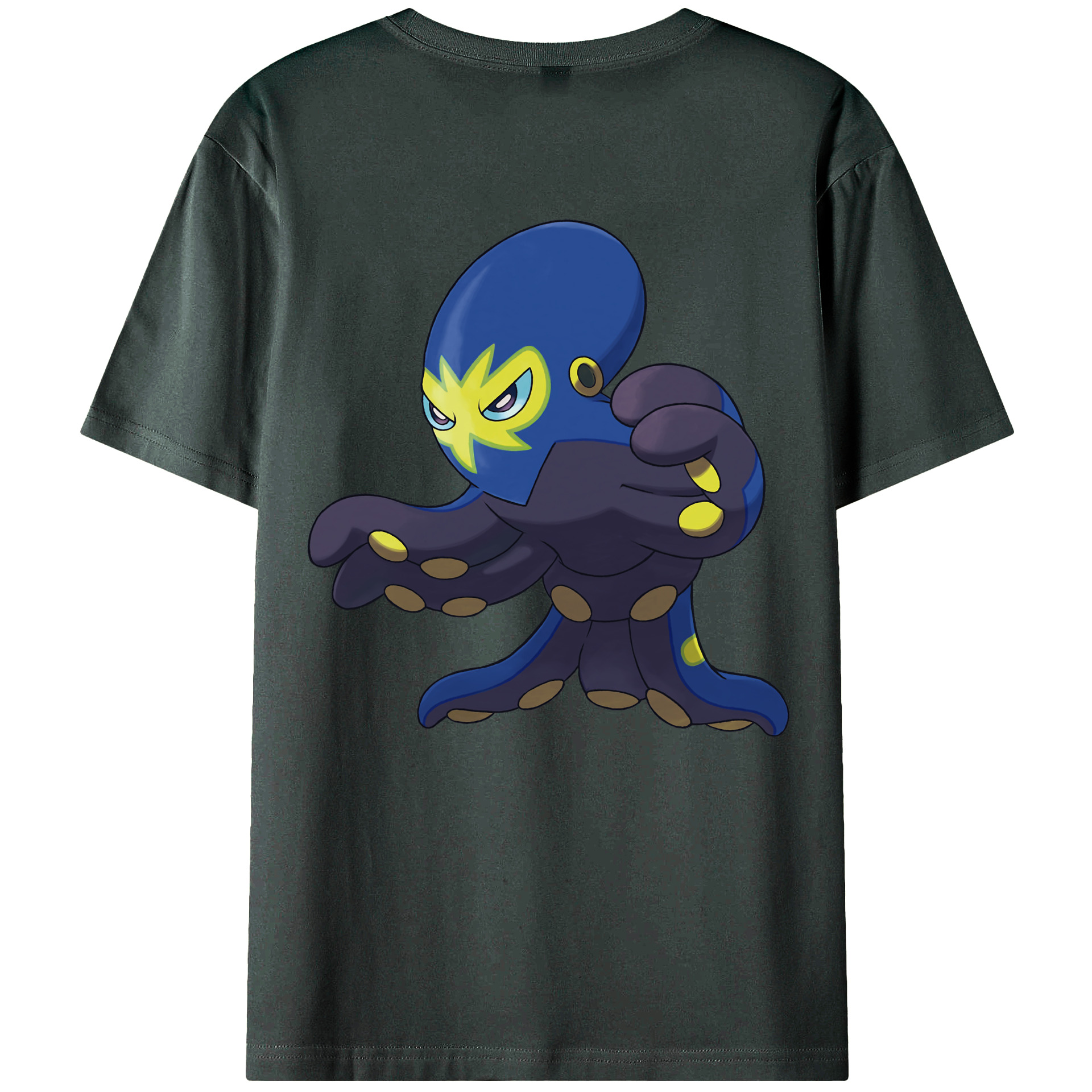 （画像用） ポケットモンスター Pokémon 綿100％ メンズ半袖Tシャツ（バックプリント） 通気性
